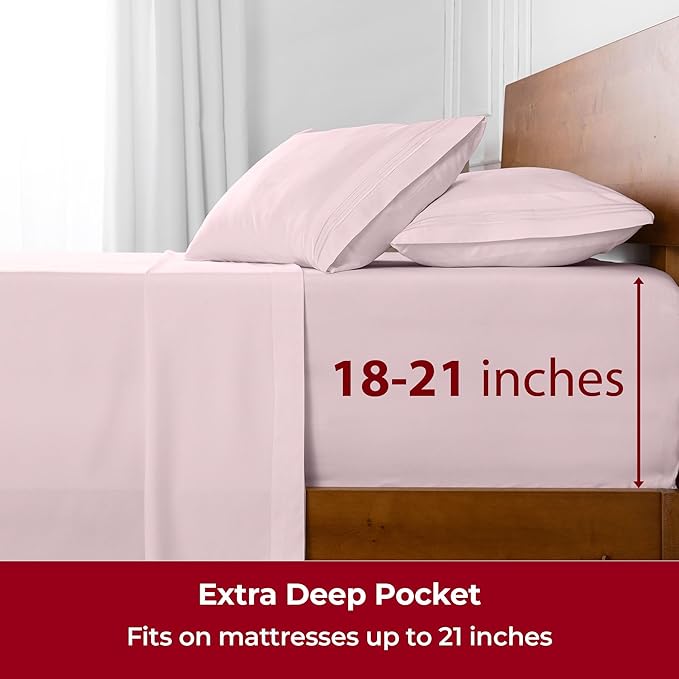 Mellanni Extra Deep Full Sheets - Image 6