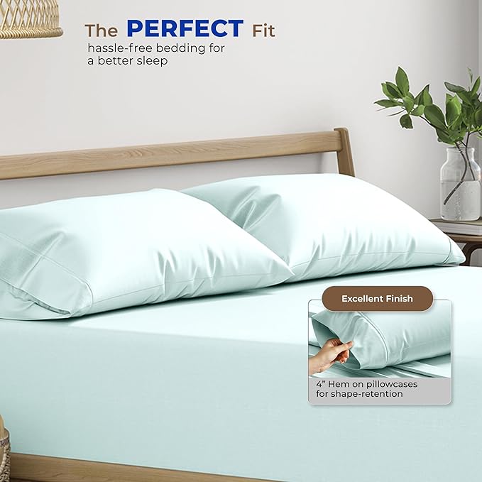 Thread Spread 100% Egyptian Cotton King Size Pillow Cases Set of 2 - Image 4