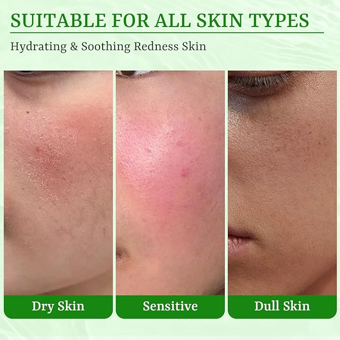 Aloe Vera Face Masks Skincare Soothing & Hydrating Face Masks Aloe Face Mask - Image 4