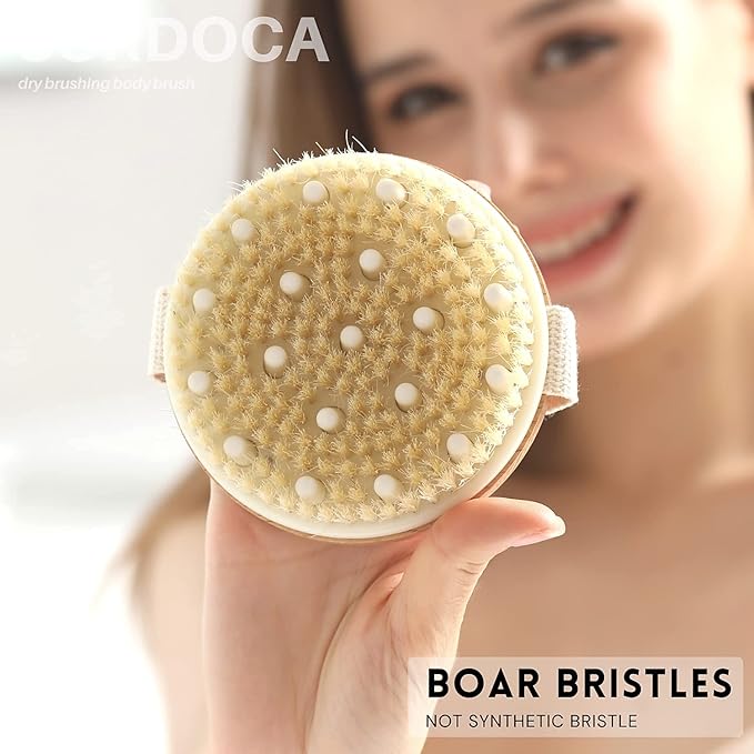 SURDOCA Dry Brush, Body Exfoliating Scrubber, Massage Brushes - Image 8