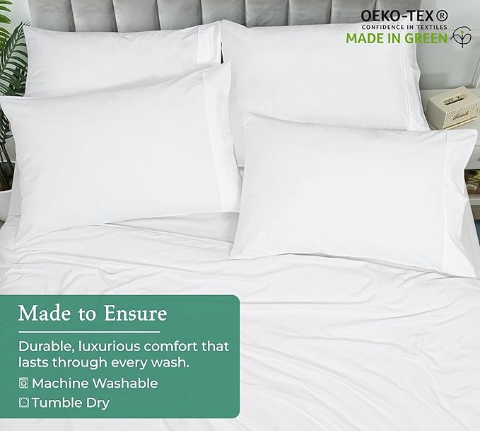 Royale Linens White Pillowcase Set of 12 - Image 7