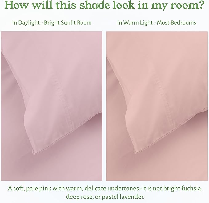 California Design Den 100% Organic Cotton Sheets King Size Deep Pocket Set - Image 5