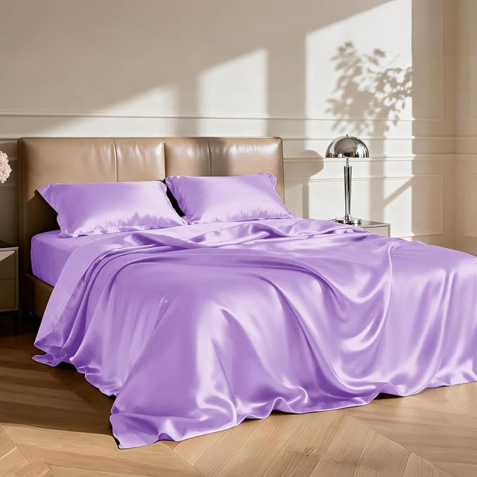Love's cabin Twin Satin Sheets Sets - Image 2