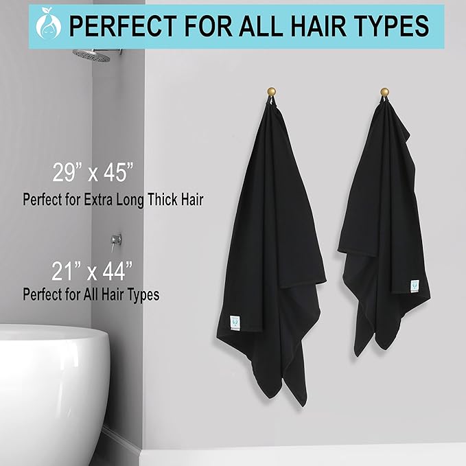 Hair RePear The Ultimate Hair Towel – Generous 29" x 45" Cotton Hair Towel - Image 9