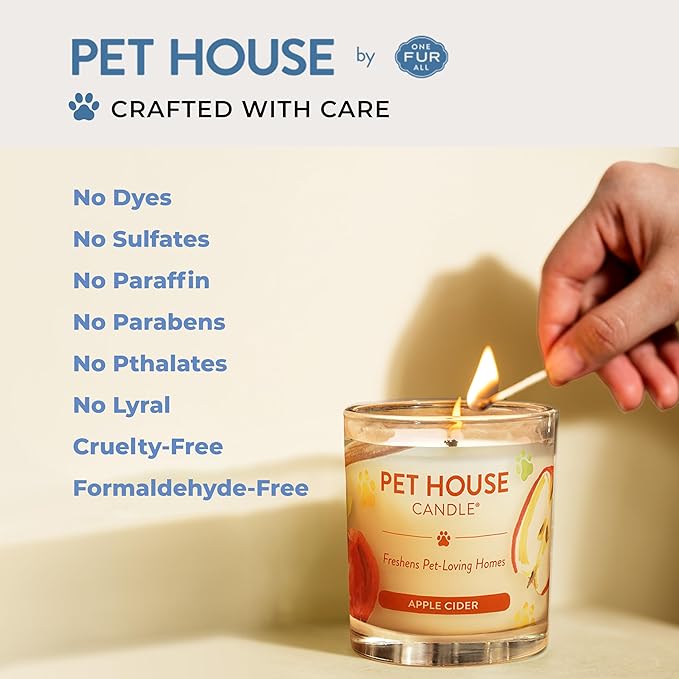 Pet House Pet Friendly Candle Plant Based Scented Candle Clean Burning - Image 3