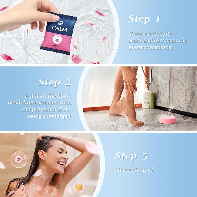 TranquilBliss Shower Steamers 6 Count, Scented Shower Bombs - Image 6