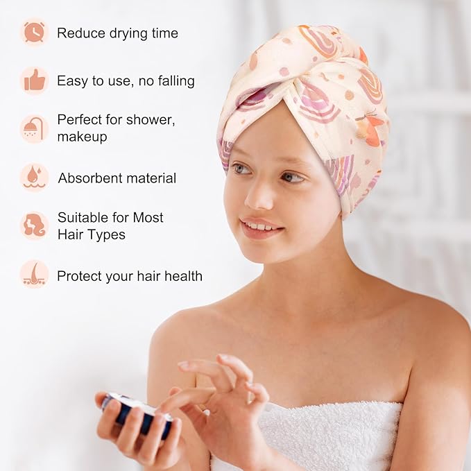 Basumee Microfiber Hair Towel Wrap - Image 4