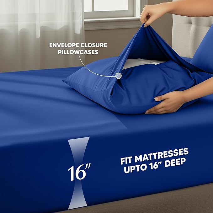 Utopia Bedding California King Size Sheet Set – 4 Piece Bed Sheets, Soft and - Image 4