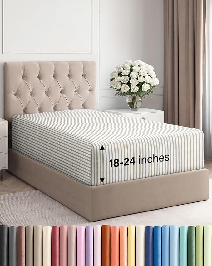 Extra Deep Twin Fitted Sheet by CGKUnlimited