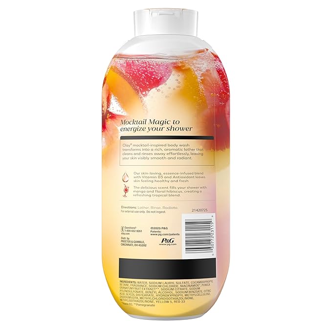 Olay Body Wash for Women, 24/7 Skin-Loving Freshness, Miami Mocktails, Plant - Image 12