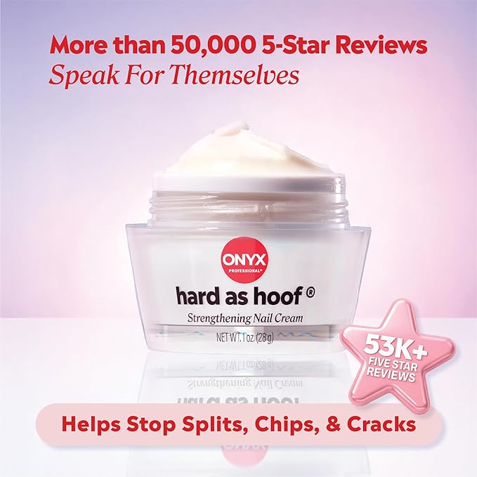 Onyx Professional Hard as Hoof Nail Strengthening Cream, Shea Butter Scent - Image 3