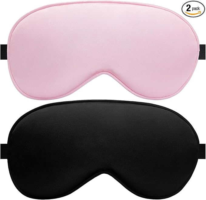 Silk Sleep Mask – 2 Pack Silk Eye Mask by AlbatrossHealthNewEngland