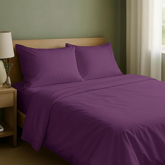 California Design Den Natural 100% Cotton Sheets Full Size Bed Set by CaliforniaDesignDen