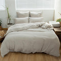 Simple&Opulence 100% Linen Duvet Cover Set 3pcs Basic Style Natural French by SimpleOpulence