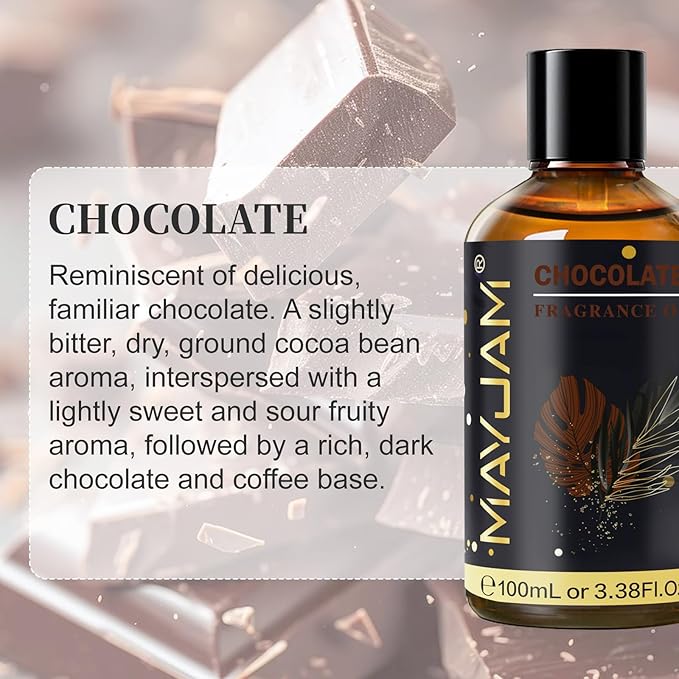 Chocolate Fragrance Oil Essential Oil, MAYJAM 3.38FL.OZ Chocolate Oil - Image 3