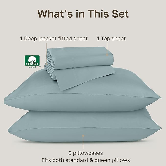 California Design Den Luxury Queen Size Sheets Set - Image 4