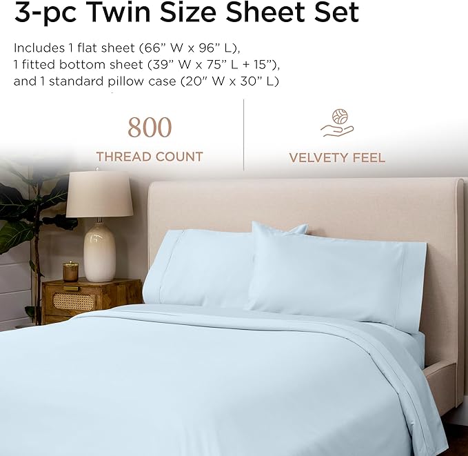 Threadmill Luxury 800 Thread Count 100% Cotton Sheets - Image 2