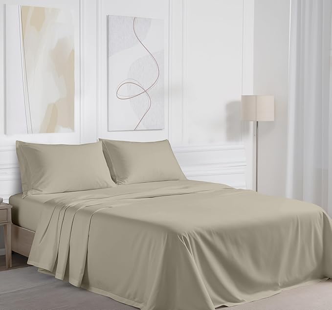RUVANTI 100% Cotton Sheets – Twin XL Size Percale Bedding, Cooling & Breathable - Image 2