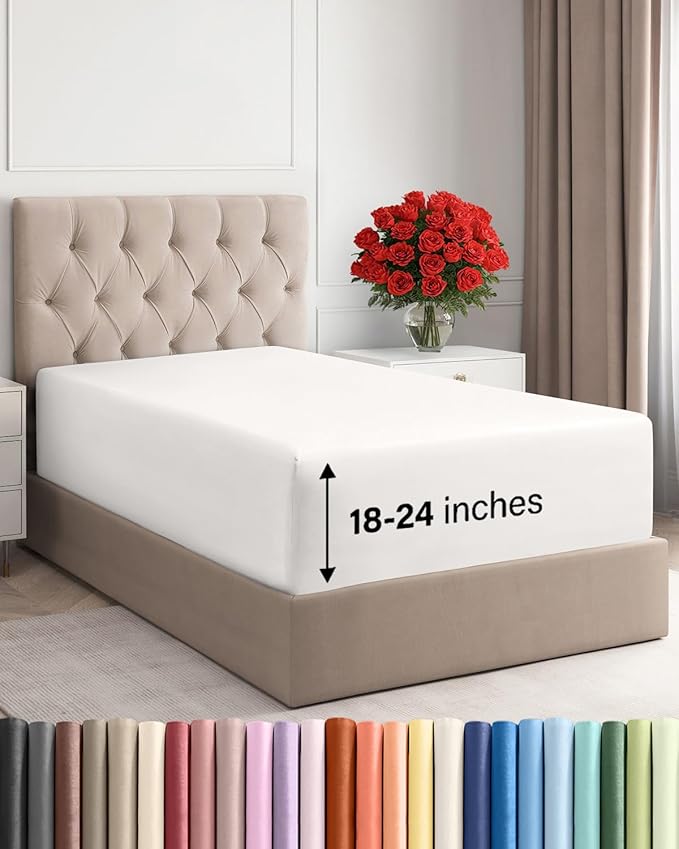 Extra Deep Twin XL Fitted Sheet by CGKUnlimited
