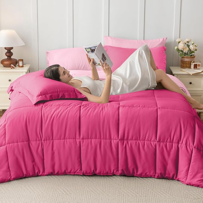 JOLLYVOGUE Full Comforter Set, Ultra-Soft Bed in a Bag Full Size 7 Pieces - Image 6