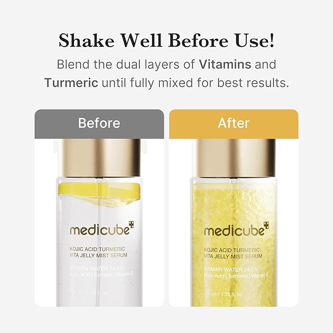 medicube Jelly Mist Serum with Kojic Acid Turmeric | 2-in-1 Daily Facial Spray - Image 6