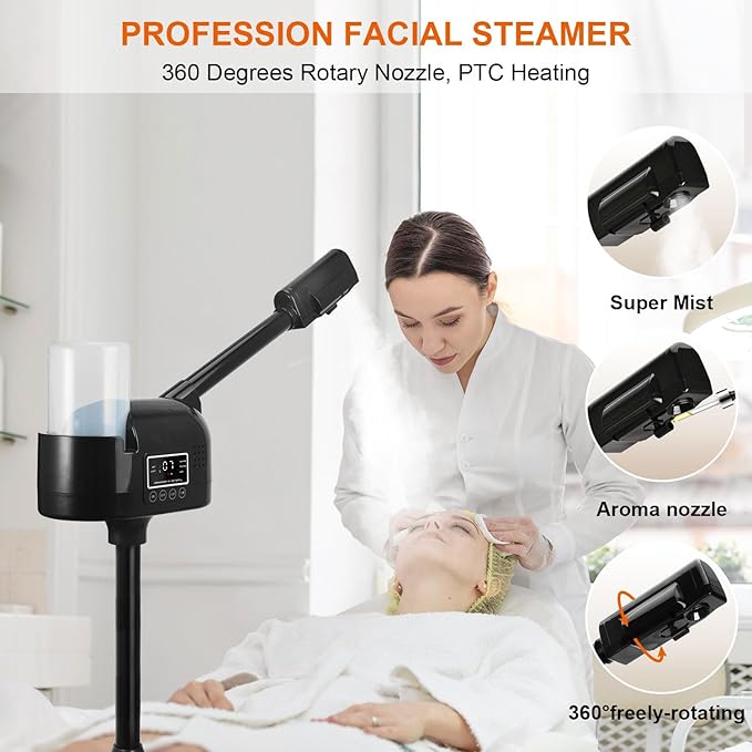 Professional Facial Steamer, Esthetician Steamer Hot Mist Face Steamer - Image 2