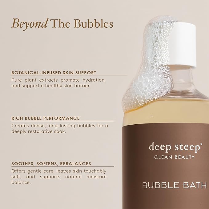 Deep Steep Bubble Bath, Lavender Vanilla 17 oz – Hypoallergenic, Clinically - Image 5