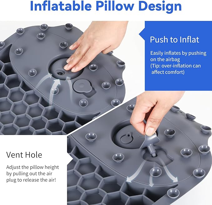 Goowin Bath Pillows for Tub, New Generation Skin-Friendly Silicone Bath Pillow - Image 3