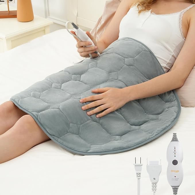 Drewin Weighted Heating Pad for Relax and Calm, Velvet-Soft 7 lbs Electric Lap by Home