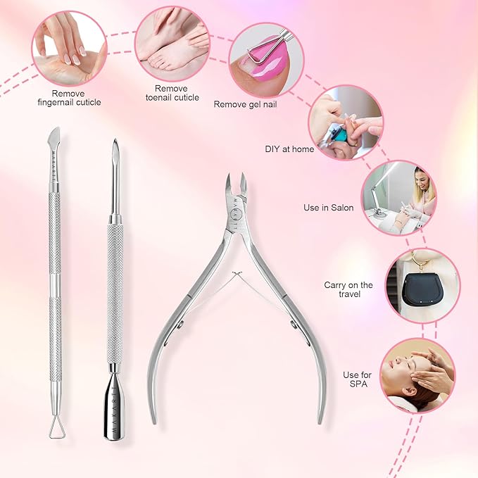Makartt Cuticle Trimmer with Cuticle Pusher - Image 7