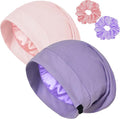 Satin Bonnet for Sleeping Night Cap, Adjustable Satin Lined Silk Bonnets Sleep by ROYBENS