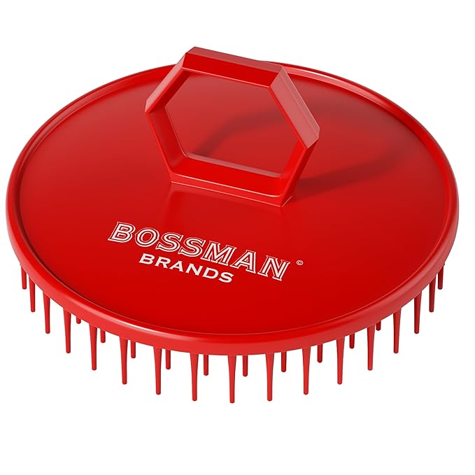 Bossman Scalp Massager & Shampoo Brush – Scalp Exfoliator Brush – Head Scrubber by Bossman