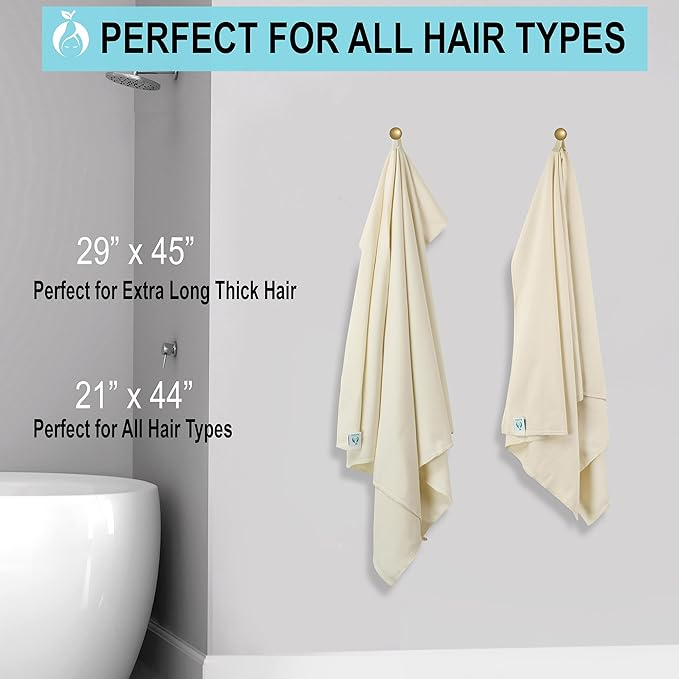 Hair RePear The Ultimate Hair Towel – Generous 29" x 45" Premium Cotton Hair - Image 9