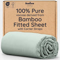 Bambaw 100% Viscose Derived from Bamboo Fitted Sheet Twin Size, 15’’ Deep by Bambaw