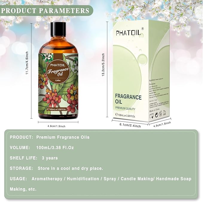 PHATOIL 3.38FL.OZ Coffee Fragrance Oils - Image 5