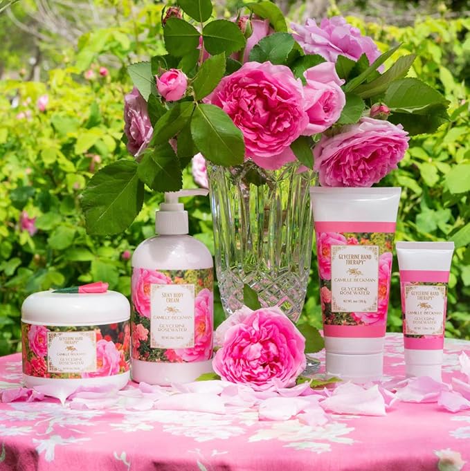 Camille Beckman Glycerine Hand Therapy Cream, Glycerine Rosewater, 6 Ounce - Image 4