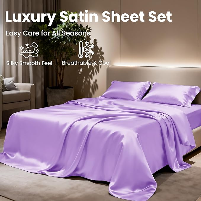 Love's cabin Satin Queen Sheets Set - Image 8