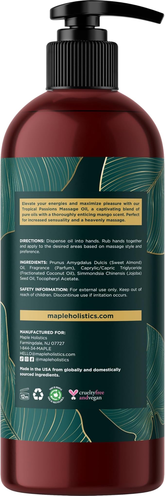 Tropical Massage Oil for Couples Relaxation - Image 6