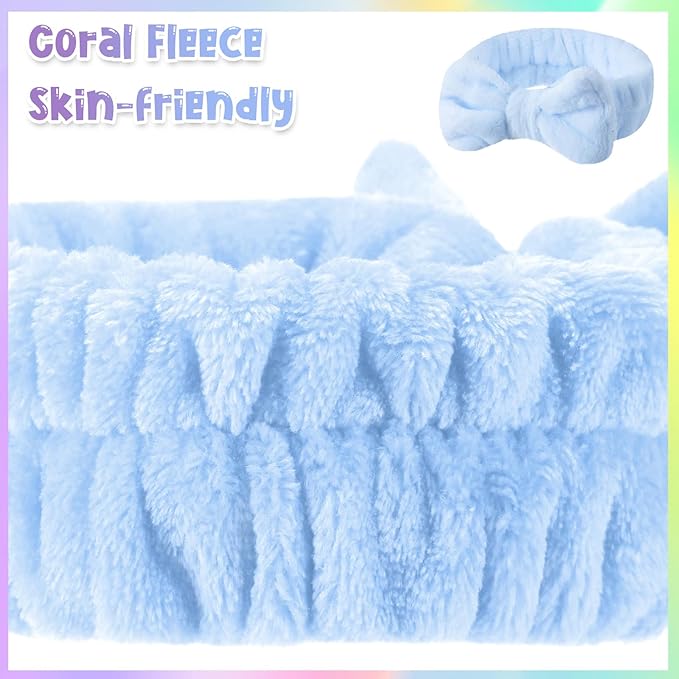 WILLBOND 48 Pieces Spa Headband Bulk Skincare Headbands Face Wash Makeup - Image 3