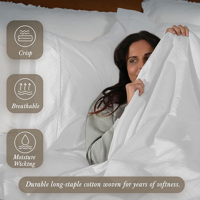 Threadmill Luxury 100% Cotton Queen Bed-Sheets - Image 3