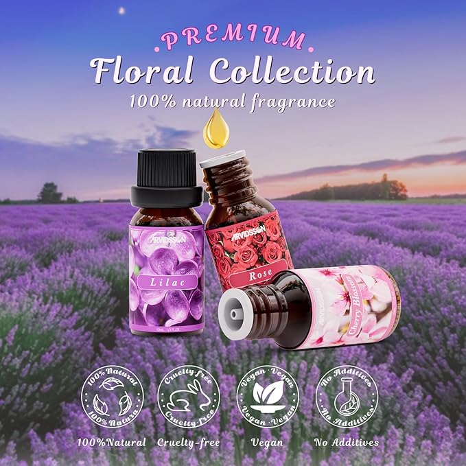 ARVIDSSON Floral Essential Oils Set, Natural Flower Essential Oil Gift - Image 5
