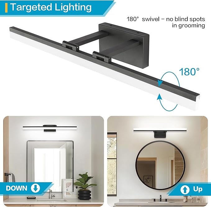 SOLFART 31.5 Inch 5 Color Adjustable Vanity Lights Over Mirror Vanity Lighting - Image 3