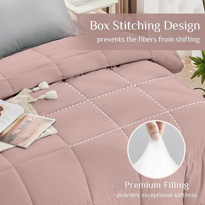 JOLLYVOGUE Full Comforter Set, Ultra-Soft Bed in a Bag Full Size 7 Pieces - Image 3
