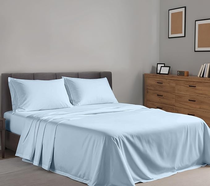 RUVANTI 100% Cotton Sheets – Twin Size Percale Bedding, Cooling & Breathable - Image 2