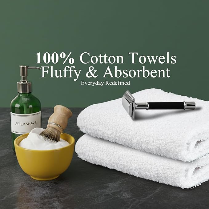 100% Cotton Salon Towels Set of 50|400 GSM|Bulk Hand Towel|Cotton Salon - Image 5