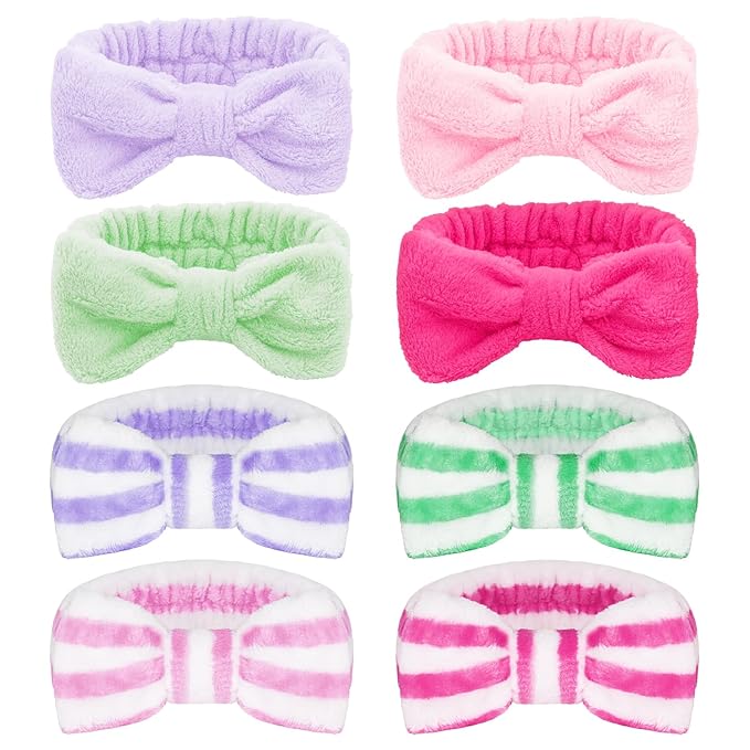 Ondder 8 Pcs Spa Terry Cloth Headbands by Ondder