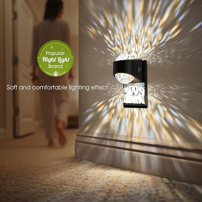 Night Light, Night Lights Plug into Wall, LED Projector Night Light, Soft White - Image 4
