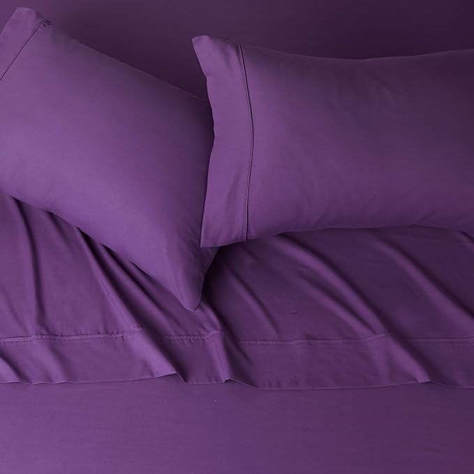 Amazon Basics Breathable Ultra-Soft Microfiber 4 Piece Bed Sheet Set - Image 3