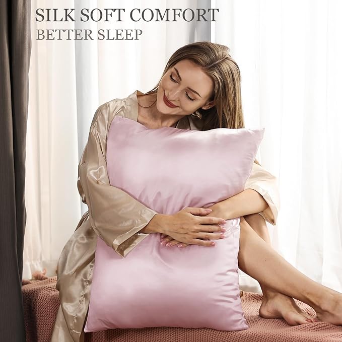 Adubor Silk Pillowcase 2 Pack for Hair and Skin - Image 2