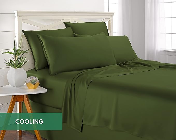 Pure Bamboo King Sheets, Genuine 100% Organic Viscose Derived from Bamboo Bed - Image 5